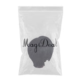 Maxbell 8'' Short Straight Wigs Human Hair Pixie Cut Chic Wig for Women w/Bangs Black Straight