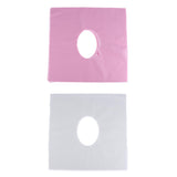 Maxbell 100pcs Non-woven Massage Disposable Headrest Paper/Face Pillow Cushion Cover Pink