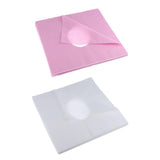 Maxbell 100pcs Non-woven Massage Disposable Headrest Paper/Face Pillow Cushion Cover Pink