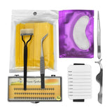 Maxbell 8 in 1 Professional Beginner Grafting Eye Lash Eyelash Extensions Set Yellow