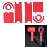 Maxbell Full Cover Adhesive Wrap Film Sticker for Dyson Supersonic Hair Dryer Red Star