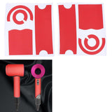 Maxbell Full Cover Adhesive Wrap Film Sticker for Dyson Supersonic Hair Dryer Red Star