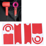 Maxbell Full Cover Adhesive Wrap Film Sticker for Dyson Supersonic Hair Dryer Red Star
