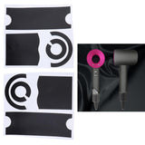 Maxbell Full Cover Adhesive Wrap Film Sticker for Dyson Supersonic Hair Dryer Black