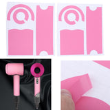 Max Full Cover Adhesive Wrap Film Sticker for Dyson Supersonic Hair Dryer Pink Star