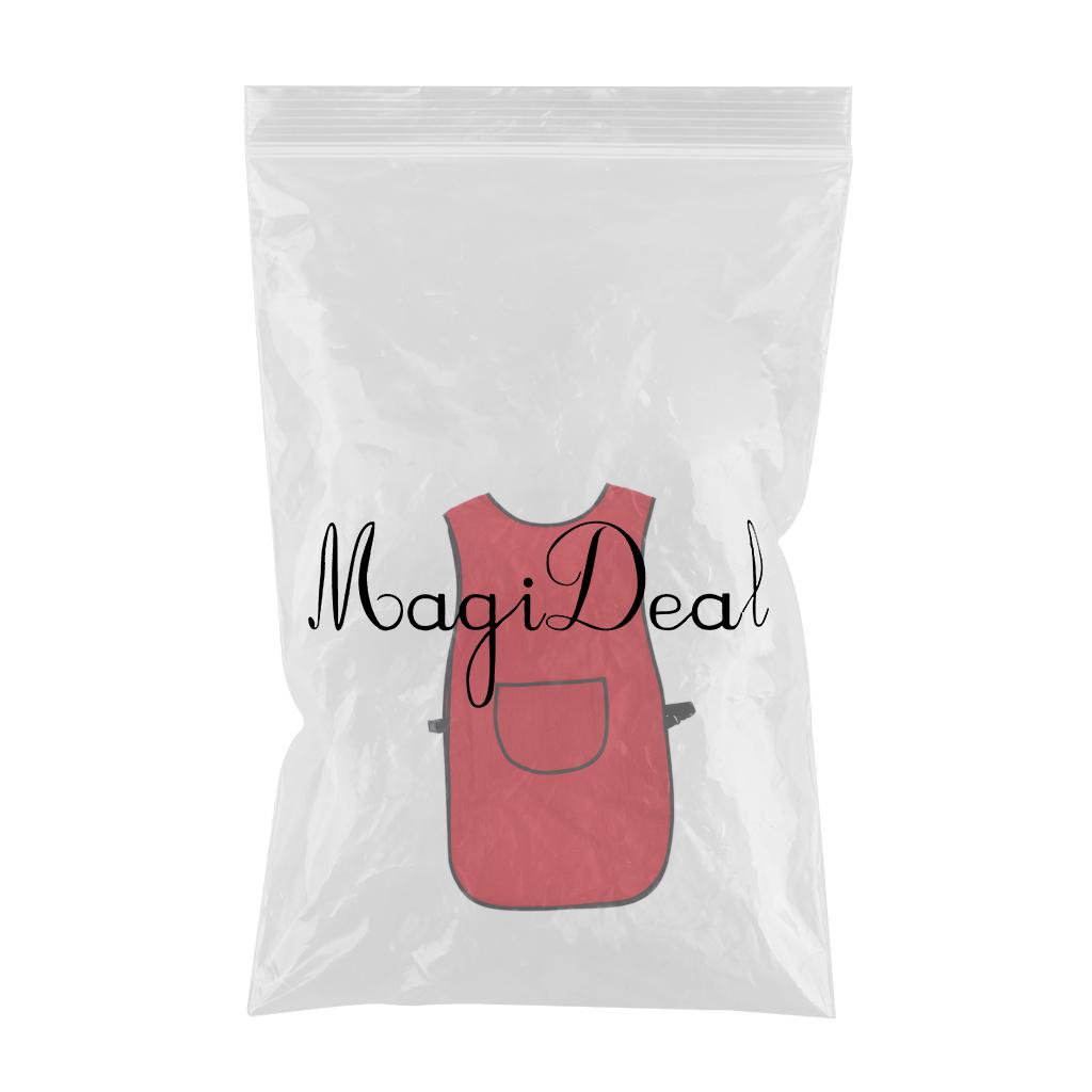 Maxbell Salon Hairdressing Hair Cutting Apron Front-Back Cape Barber Stylist Red