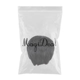 Maxbell 8'' Short Straight Wigs Human Hair Pixie Cut Chic Wig for Women w/Bangs Black Straight 2