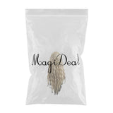 Maxbell 16 inch Natural Long Synthetic Wig Wave Front Lace Wig Heat Safe Wigs Beige Curly