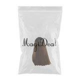 Maxbell 16 inch Natural Long Synthetic Wig Wave Front Lace Wig Heat Safe Wigs Brown Straight