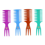 3 in 1 Anti-static Durable Hairbrush Changeful Hair Detangling Combs Blue