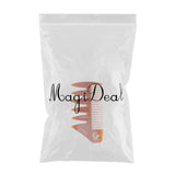 Max Dual Sided Fine/Coarse Teeth Pocket Beard Mustache Plastic Hair Comb Brown
