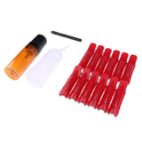 Maxbell 24pcs Hair Roots Curling Clamps Clips Curls Hair Roller Perm Rod Accessory