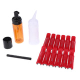 Maxbell 24pcs Hair Roots Curling Clamps Clips Curls Hair Roller Perm Rod Accessory