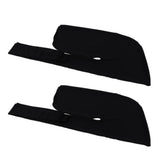 Maxbell 2pcs Long Tail Wide Straps Durag Solid Color Pirate Cap Two Tone Headwraps Black - Aladdin Shoppers