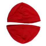 Max 2pcs Spandex Hip-hop Dome Cap for Making Wigs Snood Stretchy Wig Cap Red