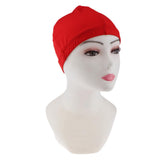 Max 2pcs Spandex Hip-hop Dome Cap for Making Wigs Snood Stretchy Wig Cap Red