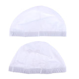 Max 2pcs Spandex Hip-hop Dome Cap for Making Wigs Snood Stretchy Wig Cap White