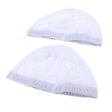 Max 2pcs Spandex Hip-hop Dome Cap for Making Wigs Snood Stretchy Wig Cap White