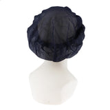 Max Portable Vintage Retro Royal Court/Nobility Style Lace Sleep Caps Navy Blue
