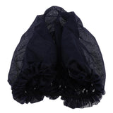 Max Portable Vintage Retro Royal Court/Nobility Style Lace Sleep Caps Navy Blue