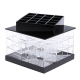 Maxbell Rotating Lipstick Tower Acrylic Display Rack Lipgloss Organizer Holder A