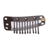 Maxbell 20 Pcs Hair Extension Snap Clips Wig Grips Clip Wigs Accessories Light Brown