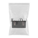 Maxbell Durable Leather Hair Cutting Scissors Pouch Rolled Bag for Hairdresser Black