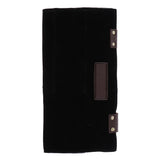 Maxbell Durable Leather Hair Cutting Scissors Pouch Rolled Bag for Hairdresser Black