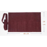 Maxbell PU Hairstylist Scissors/Shears Folding Bag Combs Clips Holder Pouch Wine