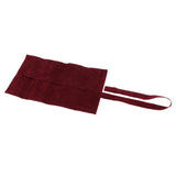 Maxbell PU Hairstylist Scissors/Shears Folding Bag Combs Clips Holder Pouch Wine