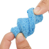 Maxbell 10Pcs Face Cleansing Washing Pad Puffs Makeup Cosmetic Removal Sponge Blue
