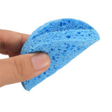 Maxbell 10Pcs Face Cleansing Washing Pad Puffs Makeup Cosmetic Removal Sponge Blue