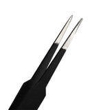 Maxbell 5pcs Stainless Steel Eyelash Extension Tweezer Application Cosmetic Straight