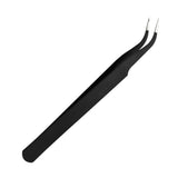 Maxbell 5pcs Stainless Steel Eyelash Extension Tweezer Application Cosmetic Curved