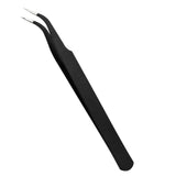 Maxbell 5pcs Stainless Steel Eyelash Extension Tweezer Application Cosmetic Curved