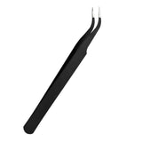 Maxbell 5pcs Stainless Steel Eyelash Extension Tweezer Application Cosmetic Curved
