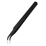 Maxbell 5pcs Stainless Steel Eyelash Extension Tweezer Application Cosmetic Curved