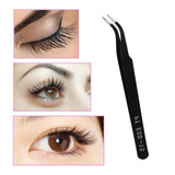 Maxbell 5pcs Stainless Steel Eyelash Extension Tweezer Application Cosmetic Curved