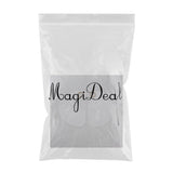 Maxbell 2pcs Nail Art Paint Makeup Foundation Mixing Palette w/ Spatula DIY Manicure Half Moon