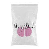 Maxbell 2pcs Nail Art Paint Makeup Foundation Mixing Palette w/ Spatula Sticks Set Pink