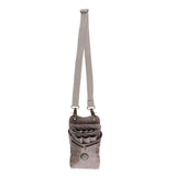 Maxbell PU Hairdressing Hair Cutting Scissors Shears Haircut Tools Rivet Holster Bag Gray
