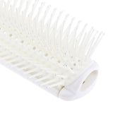 Maxbell 9 Row Vented Hairbrush Detangling Hair Styling Brush for Wet Dry Long Hair White