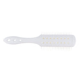 Maxbell 9 Row Vented Hairbrush Detangling Hair Styling Brush for Wet Dry Long Hair White