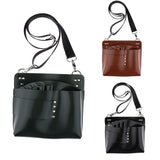 Maxbell Artificial Leather Hair Scissors Bag Pet Hairdressing Tool Pouch Holder Black