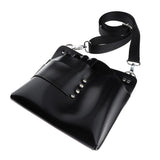 Maxbell Artificial Leather Hair Scissors Bag Pet Hairdressing Tool Pouch Holder Black