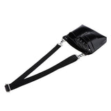 Maxbell Artificial Leather Hair Scissors Bag Pet Hairdressing Tool Pouch Holder Black
