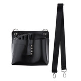 Maxbell Artificial Leather Hair Scissors Bag Pet Hairdressing Tool Pouch Holder Black
