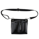 Maxbell Artificial Leather Hair Scissors Bag Pet Hairdressing Tool Pouch Holder Black