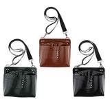 Maxbell Artificial Leather Hair Scissors Bag Pet Hairdressing Tool Pouch Holder Black