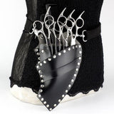 Maxbell PU Salon Hair Scissors Bag Pet Hairdressing Beard Shears Tool Pouch Holster Black
